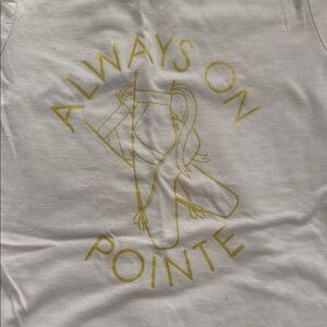 Cat & Jack Kids Short Sleeve Tee - White with Gold Print